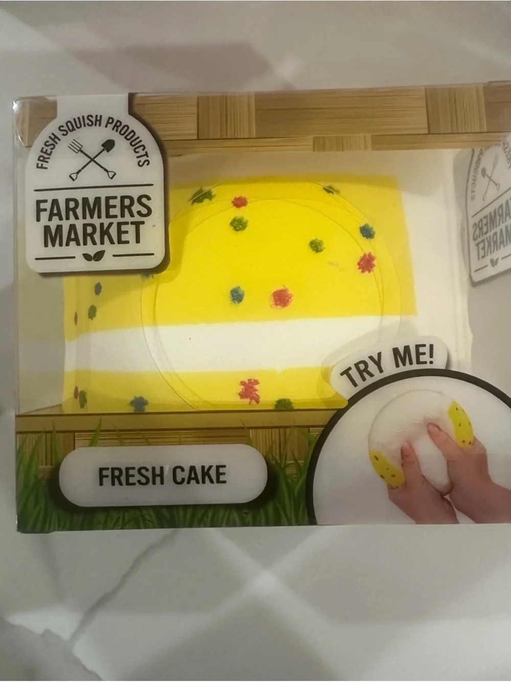 Sunny Days Market Fresh Cake Squishy Toy - Yellow